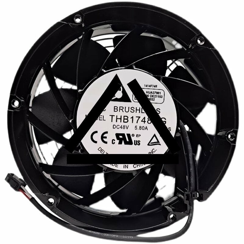Delta THB1748BG DC 48V 5.80A 3 Wires / 4 Wires Axial Cooling Fan