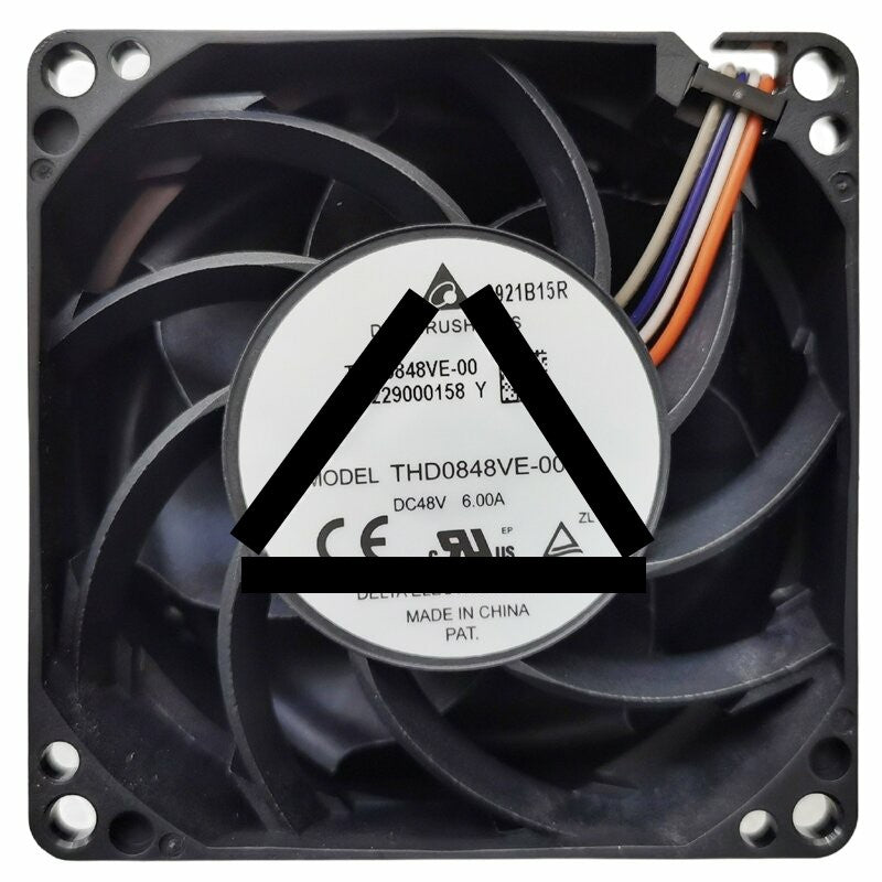 Delta THD0848VE 48V 6.00A 8 Wires DC Brushless Cooling Fan