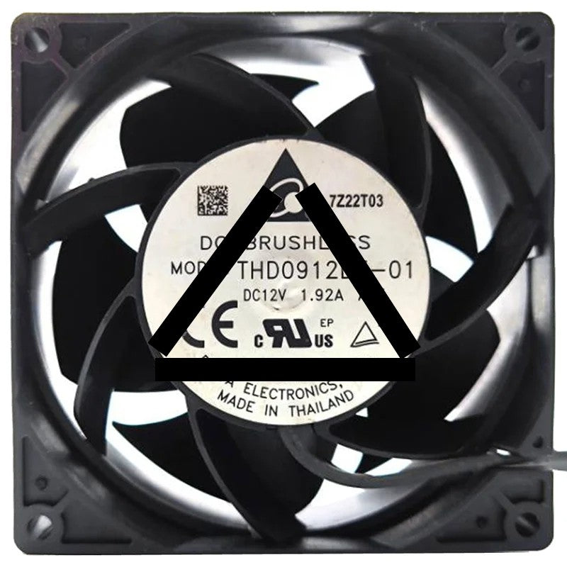 Delta THD0912DE 12V 1.92A 4 Wires Axial Cooling Fan