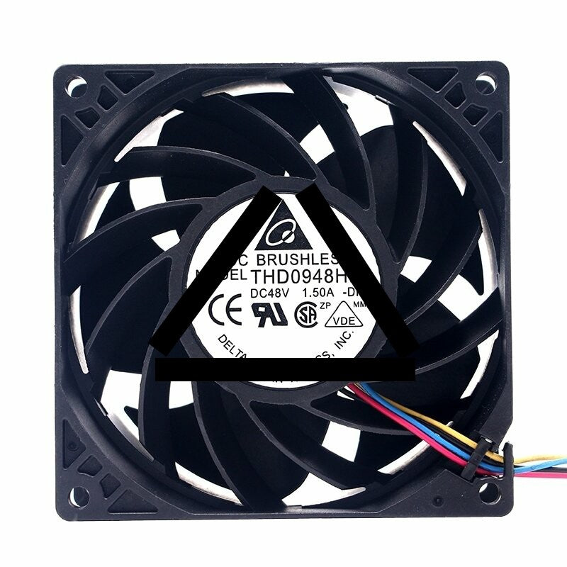 Delta THD0948HE DC 48V 1.50A 2 Wires / 3 Wires / 4 Wires Axial Cooling Fan