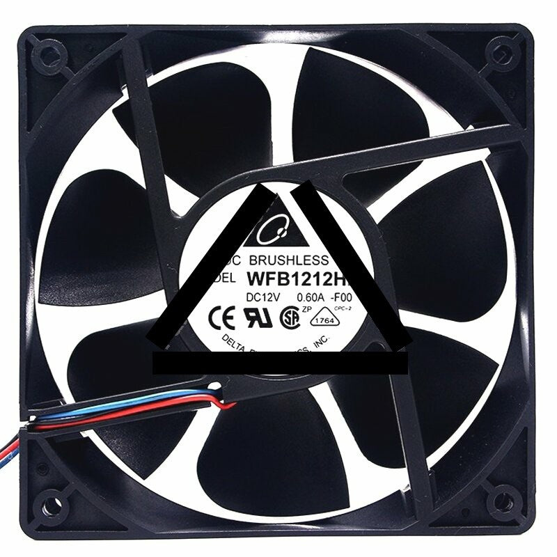 Delta WFB1212HE DC 12V 0.60A 2 / 3 Wires DC Brushless Axial Cooling Fan