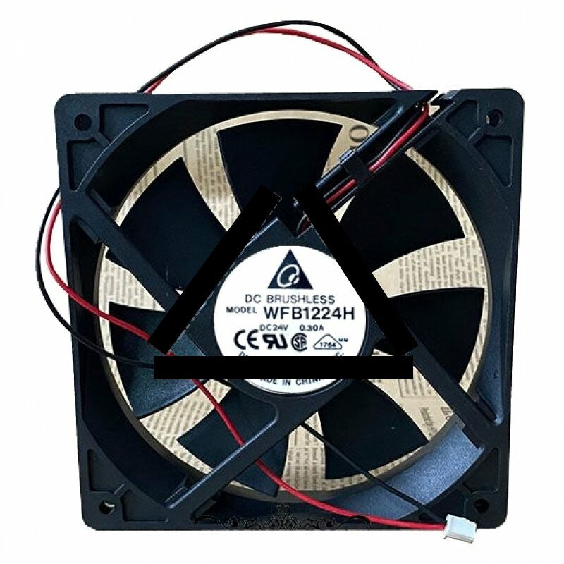 Delta WFB1224H DC 24V 0.3A 2 Wires Axial Cooling Fan