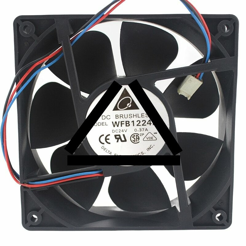 Delta WFB1224HE DC 24V 0.37A 12038 Axial Brushless Cooling Fan