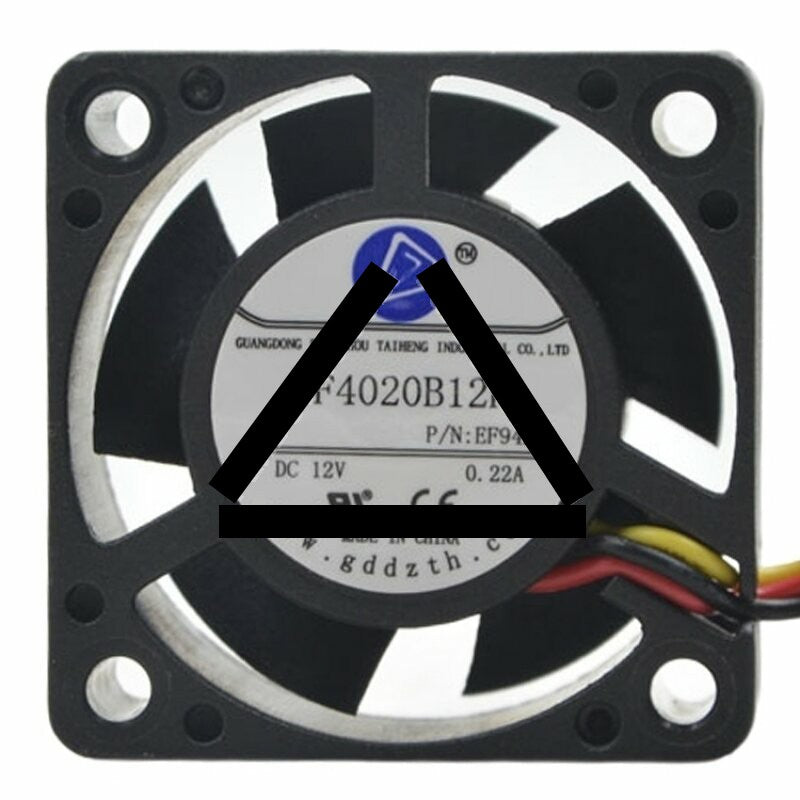 DF4020B12H DC 12V 0.22A 2 Wires / 3 Wires / 4 Wires Axial Cooling Fan