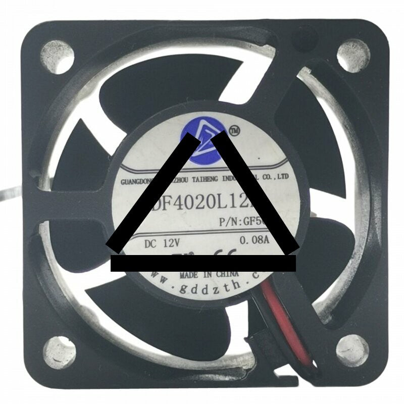 DF4020L12L DC 12V 0.08A 2 Wires Axial Cooling Fan