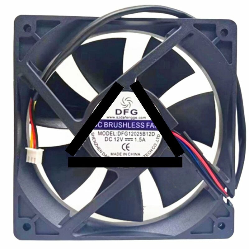 DFG DFG12025B12D DC 12V 1.5A 12025 Brushless Axial Cooling Fan