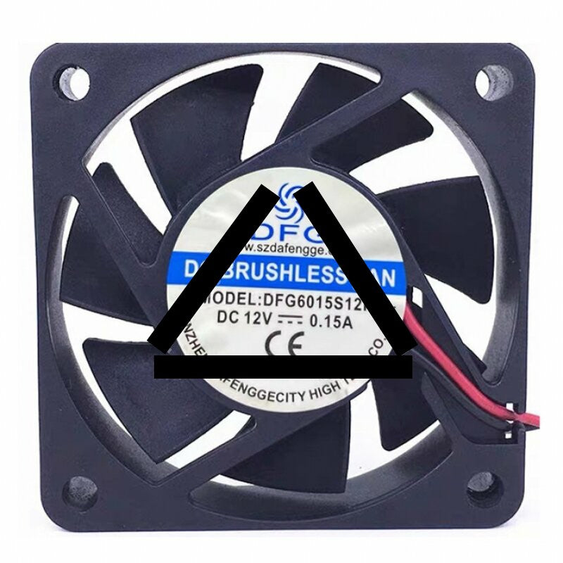 DFG DFG6015S12H DC 12V 0.15A 6015 Axial Brushless Cooling Fan