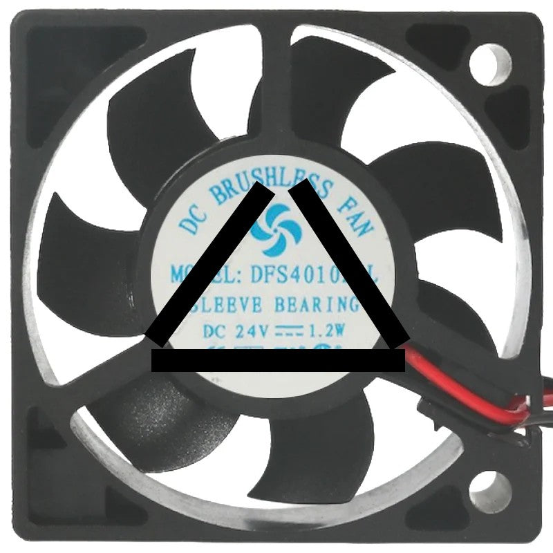 DFS DFS401024L 24V 1.2W 2 Wires Sleeve Bearing Cooling Fan