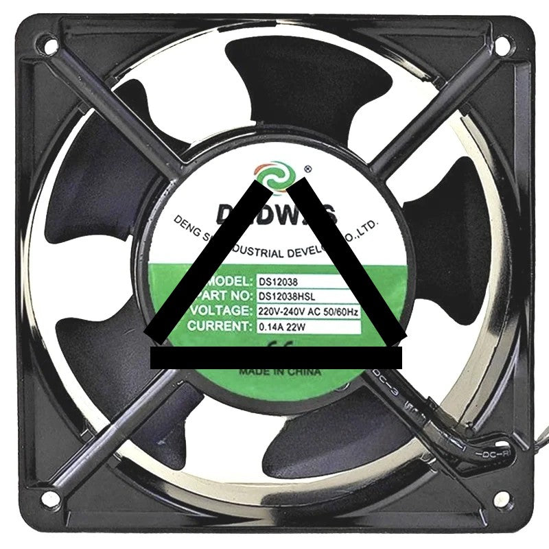 DGDWXS DS12038HSL 220V-240V 0.14A 22W 2 Wires Cooling Fan