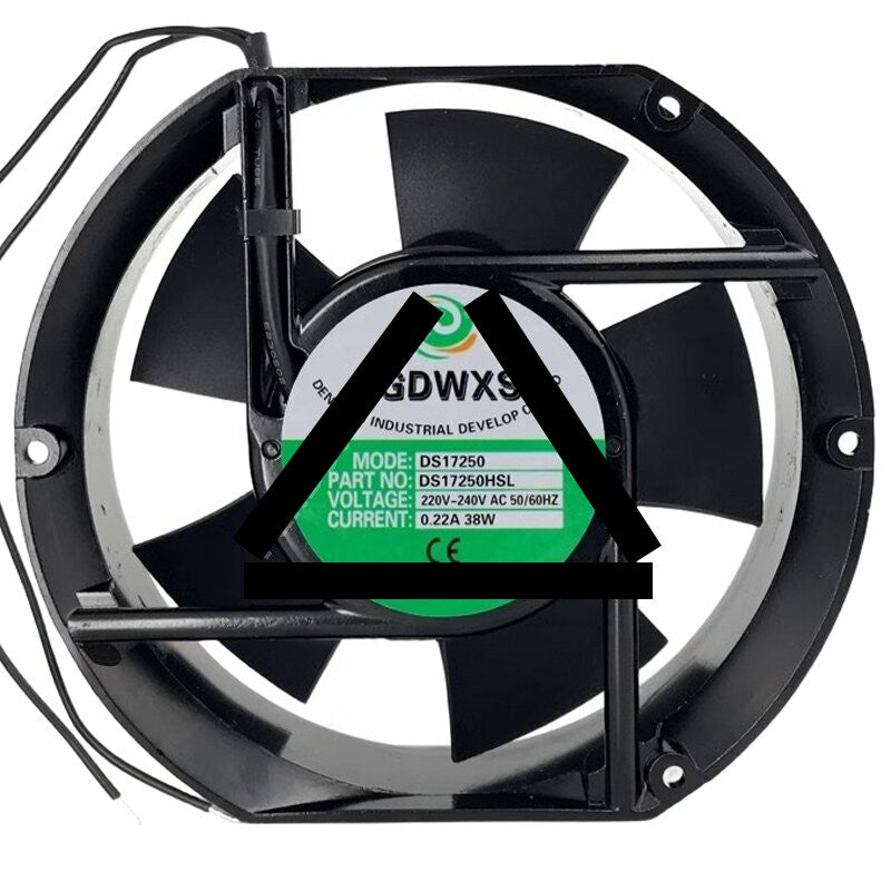 DGDWXS DS17250HSL 220V-240V 0.22A 38W Axial Cooling Fan