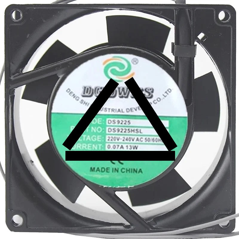 DGDWXS DS9225HSL 220V-240V 0.07A 13W 2 Wires Axial Cooling Fan