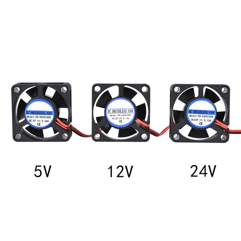 DIY Reprap DC 5V 12V 24V 2Pin Mini Cooling Brushless 3010 Fan 30MM 30x30x10mm Small Exhaust Fan