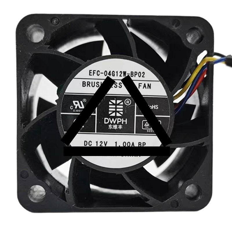 DWPH EFC-04G12W-BP02 DC 12V 1.00A 4028 Axial Brushless Cooling Fan