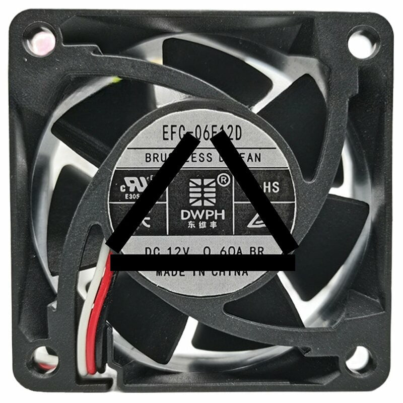 DWPH EFC-06E12D 12V 0.60A 2 / 3 Wires Axial Cooling Fan