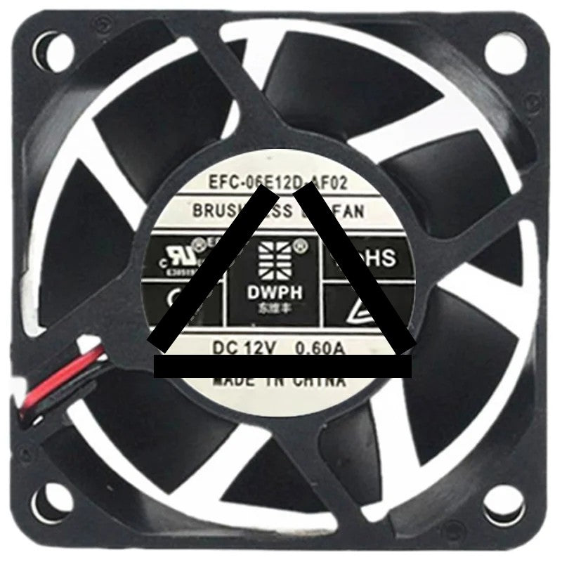 DWPH EFC-06E12D-AF02 12V 0.60A 2 / 3 Wires Cooling Fan