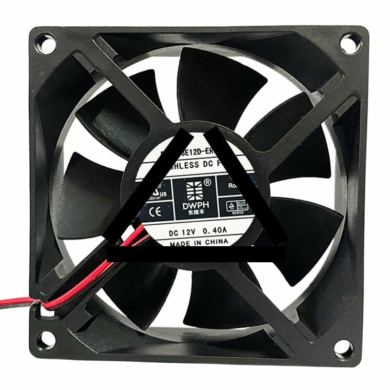DWPH EFC-08E12D-ER05 DC 12V 0.40A 8025 Axial Brushless Cooling Fan