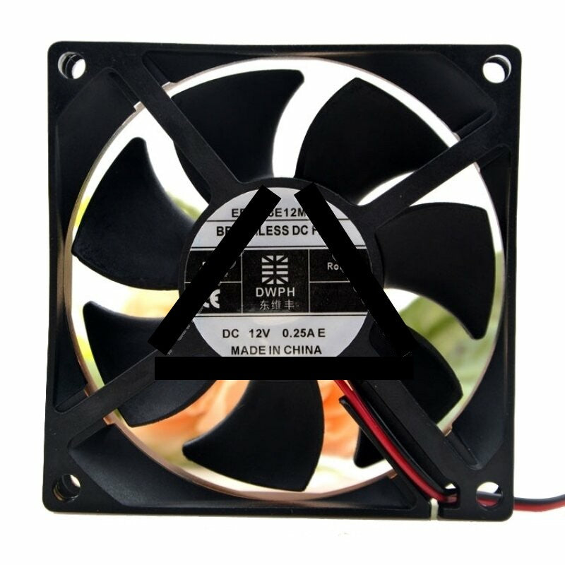 DWPH EFC-08E12M-P4 DC 12V 0.25A 2 Wires Axial Cooling Fan