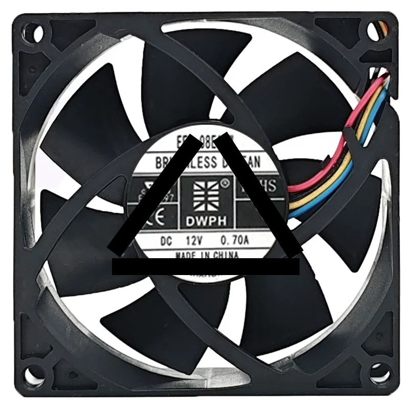 DWPH EFC-08E12W 12V 0.70A 4 Wires Axial Cooling Fan