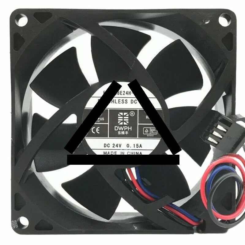 DWPH EFC-08E24H-ER02 DC 24V 0.15A 3 Wires Brushless Axial Cooling Fan
