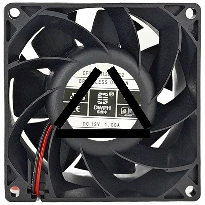 DWPH EFC-08H12D-A002 12V 1.00A 2 Wires Axial Cooling Fan