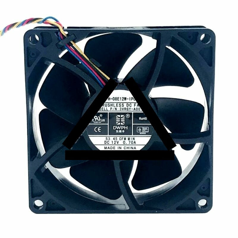 DWPH EFH-08E12W-IP01 DC 12V 0.70A 2 Wires / 3 Wires / 4 Wires Axial Cooling Fan