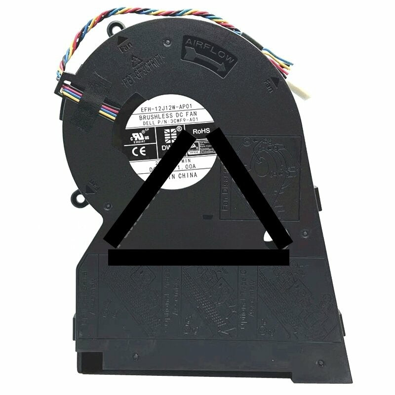 DWPH EFH-12J12W-AP01 3CWF9-A01 DC 12V 1.00A 4 Wires Blower Cooling Fan