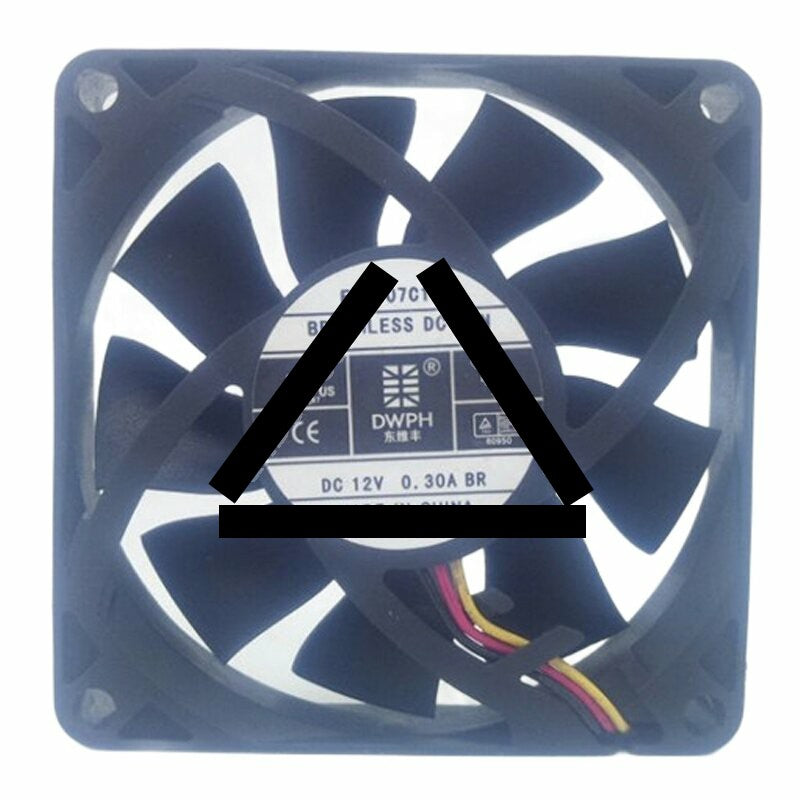 DWPH EFS-07C12H DC 12V 0.30A 7015 Brushless Axial Cooling Fan