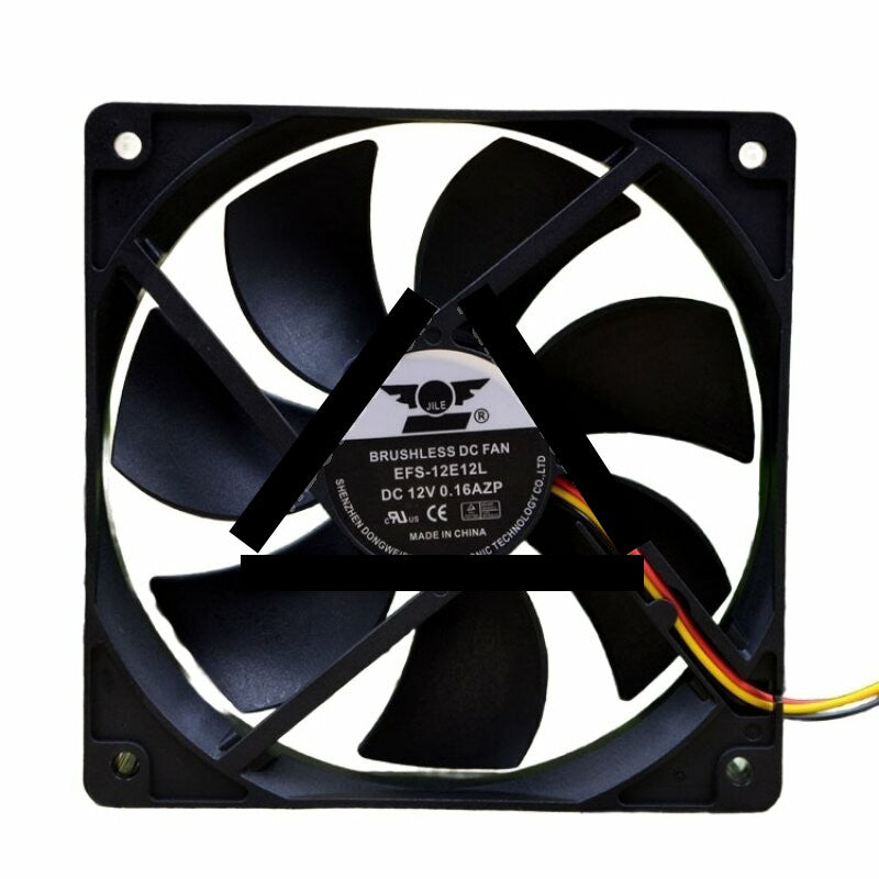 DWPH EFS-12E12L DC 12V 0.16A 2 Wires / 3 Wires Axial Cooling Fan