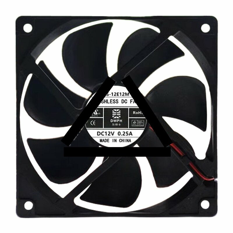 DWPH EFS-12E12M DC 12V 0.25A 12025 Axial Brushless Cooling Fan