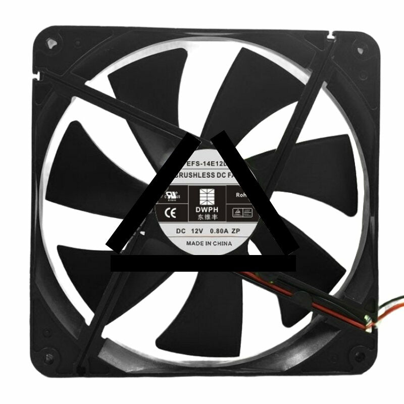 DWPH EFS-14E12D DC 12V 0.80A 2 Wires / 3 Wires / 4 Wires Axial Cooling Fan