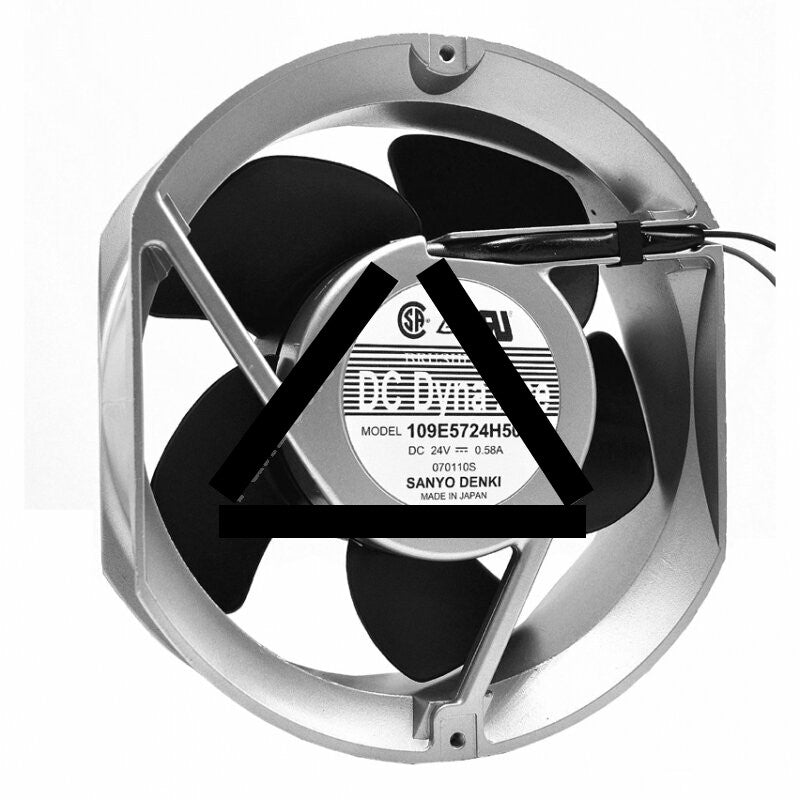 Dyna Ace Sanyo Denki 109E5724H503 DC 24V 0.58A 2 Wires / 3 Wires Axial Cooling Fan