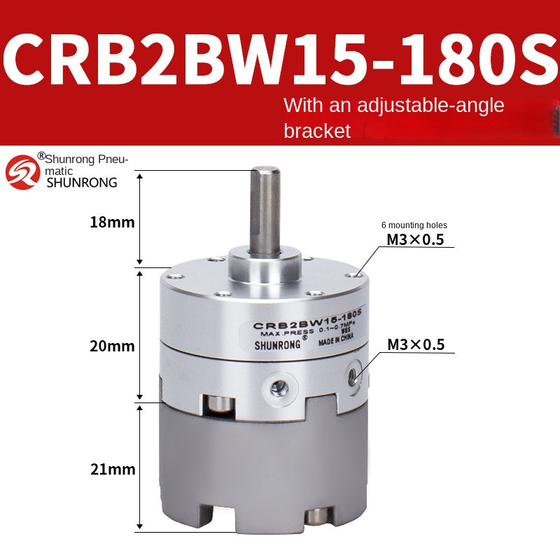 Blade Type Swing Rotary Cylinder CRB1BW50-90S Degree CRB2BW15/20/30/90S/180S/270S