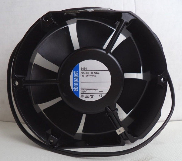 ebm-papst 12-28 NOMINAL VDC, 18W 750 mA AXIAL COMPACT FAN, P/N 6424