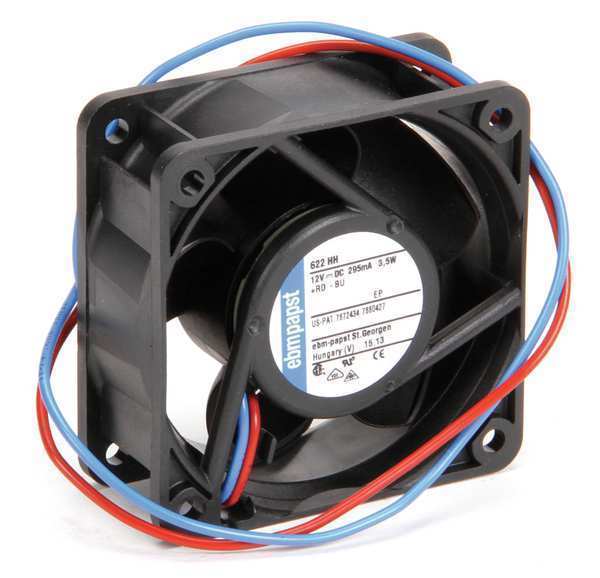 Ebm-Papst 2-1/3&amp;#8243; Square Axial Fan 12VDC 622HH