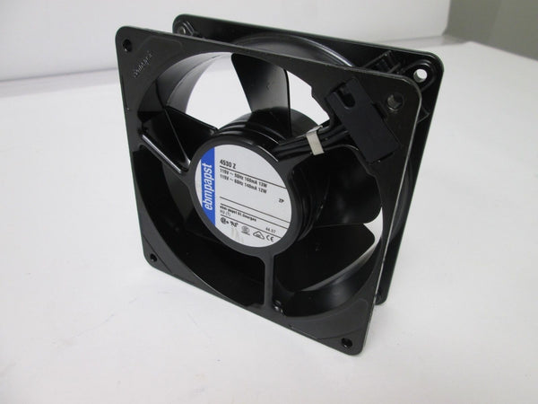 Ebm Papst 4530Z AC Fan, Power: 115VAC 50/60Hz 160/140mA, Air Flow: 71 CFM