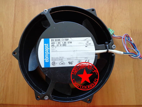ebm-papst DV 6248/2TDP DV6248/2TDP Server Round Fan DC 48V 1.8A 170x170x50mm 4-wire