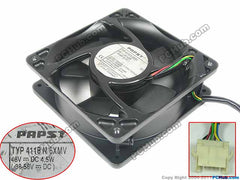 ebm-papst TYP4118N/6XMV TYP 4118N 6XMV DC 48V 4.5W 6-wire 120x120x38mm Server Square fan