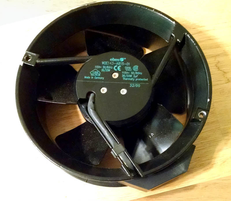 EBM W2E143-AB15-01 115VAC 50/60Hz 26/33W thermally protected fan
