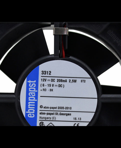 Original Ebmpapst 3312 2.4w 9232 dc12v dc fan