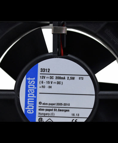 Original Ebmpapst 3312 2.4w 9232 dc12v dc fan