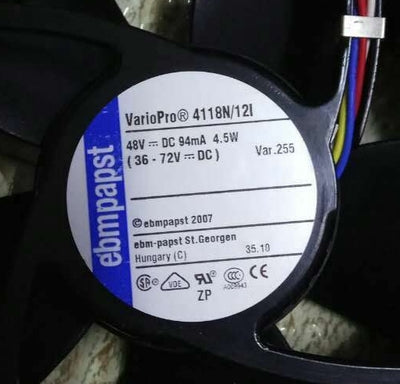 ebmpapst 4118N/12I 48V DC 94mA 4.5W cooling fan