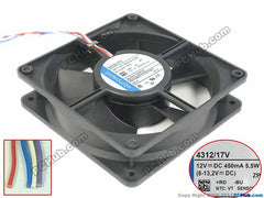 ebmpapst 4312/17V 4312 17V DC 12V 5.5W, 120x120x32mm Server Square fan