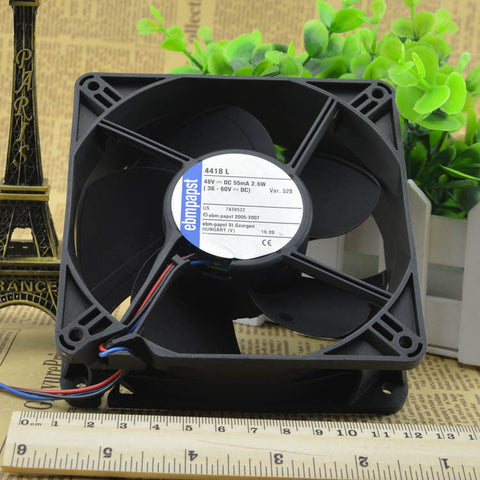 New Ebmpapst 4418L fan 120*120*38mm 48V 2.6W 3pin