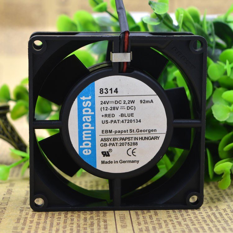 Original Ebmpapst 8314 24V 2.7W 8032 8CM cooling fan