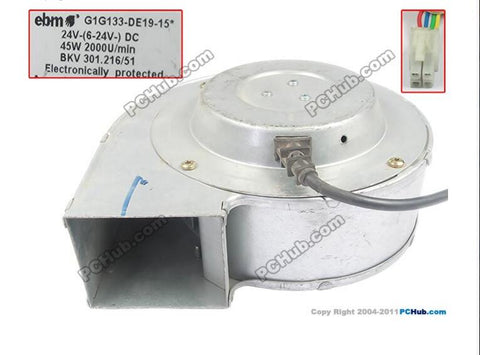 ebmpapst G1G133-DE19-15 DC 24V 45W 180x170x82mm Server Blower Fan
