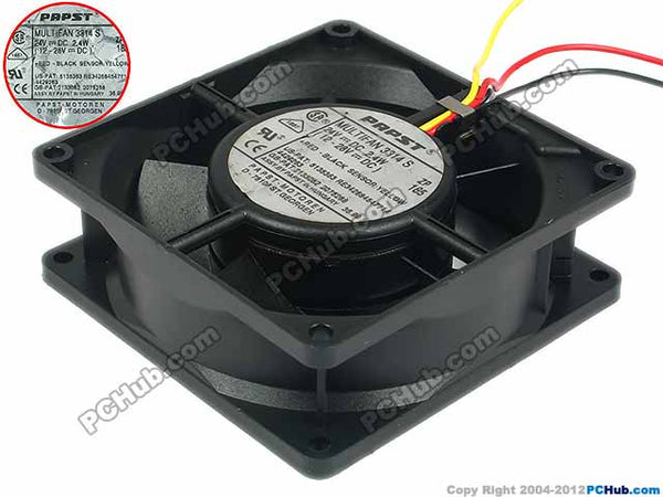 ebmpapst MULTIFAN 3314 GS MULTIFAN3314GS DC 24V 2.4W 3-wire 92x92x32mm Server Square Fan