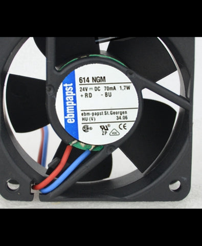 Original ebmpapst TYP 614NGM 6025 24V 1.7W fan