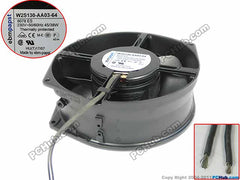 ebmpapst W2S130-AA03-64 Server Round Cooling Fan AC 230V 45W 172x150x55mm 2-wire