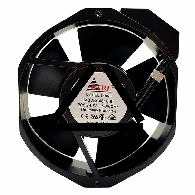 ETRI 148VK0481030 AC 240V 17251 Thermally Protected Axial Cooling Fan