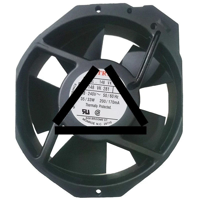 ETRI 148VK281 208-240V 200/170mA 35/33W Thermally Protected Cooling Fan